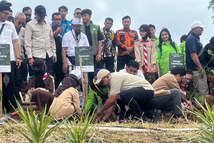 Penanaman Ribuan Pohon oleh PTPN 1 Regional 2 dan Teman KSO di Megamendung