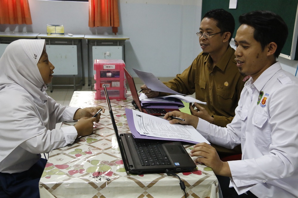 Potret Uji Coba Tes Kemampuan Akademik (TKA) di SMAN 3 Palembang