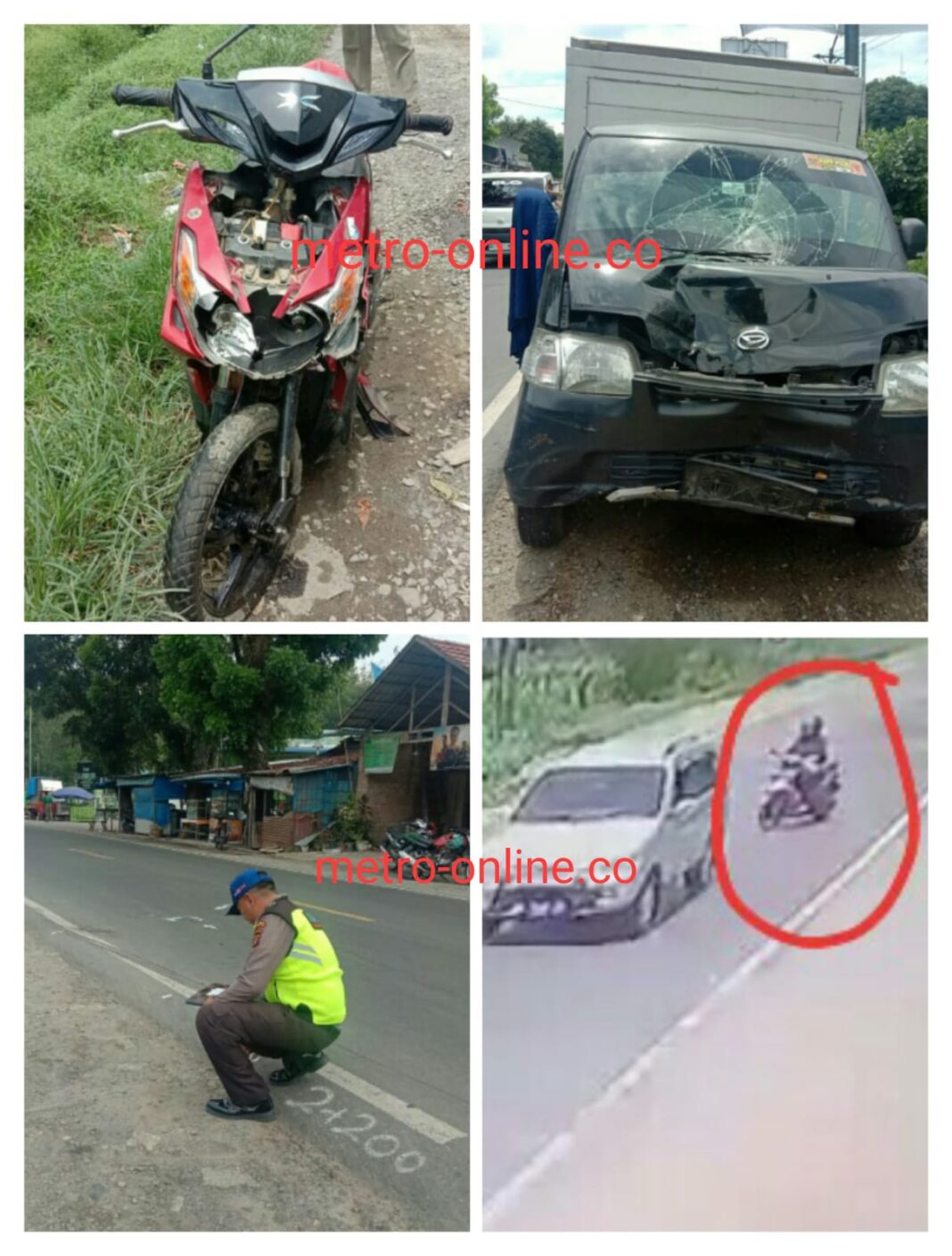Ibu Rumah Tangga Tewas dalam Kecelakaan Motor di Cilebut