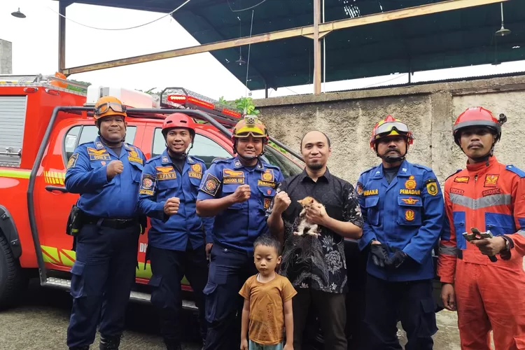 Kucing Terjepit Lemari di Tajurhalang