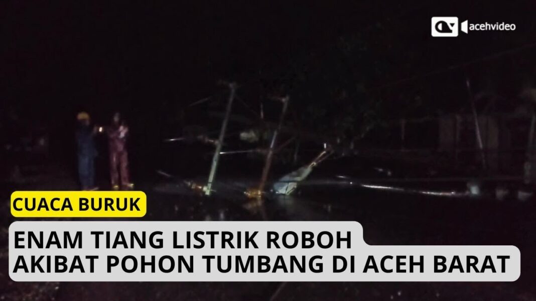 Setelah Tiang Listrik Roboh, Pemdes Cibitung Kulon Berterima Kasih kepada PLN UPL Leuwiliang.