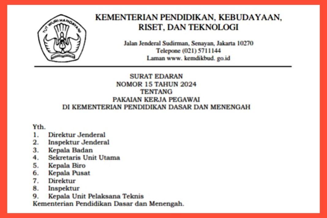 Pengumuman: Surat Edaran Mendikdasmen tentang Pelaksanaan Upacara Bendera di Sekolah