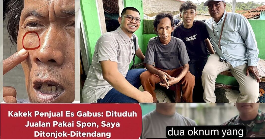 Penjual Es Gabus Asal Bogor yang Dipukuli Oknum Aparat