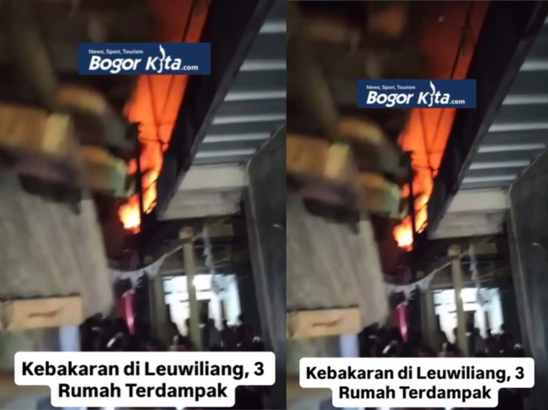 Tiga Rumah Penduduk di Purasari Terbakar