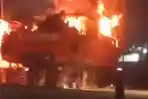 Detik-detik Kapal Basarnas Terbakar di Muara Baru Jakut