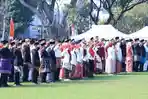 Jadi Simbol Keberagaman, Peserta Upacara HUT ke-81 Kabupaten Bogor Guna Baju Adat
